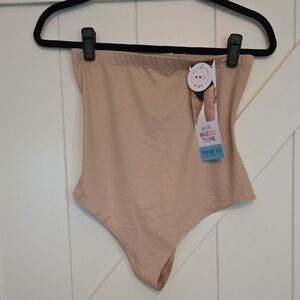 Assets By Spanx High-Waisted Thong in Nude